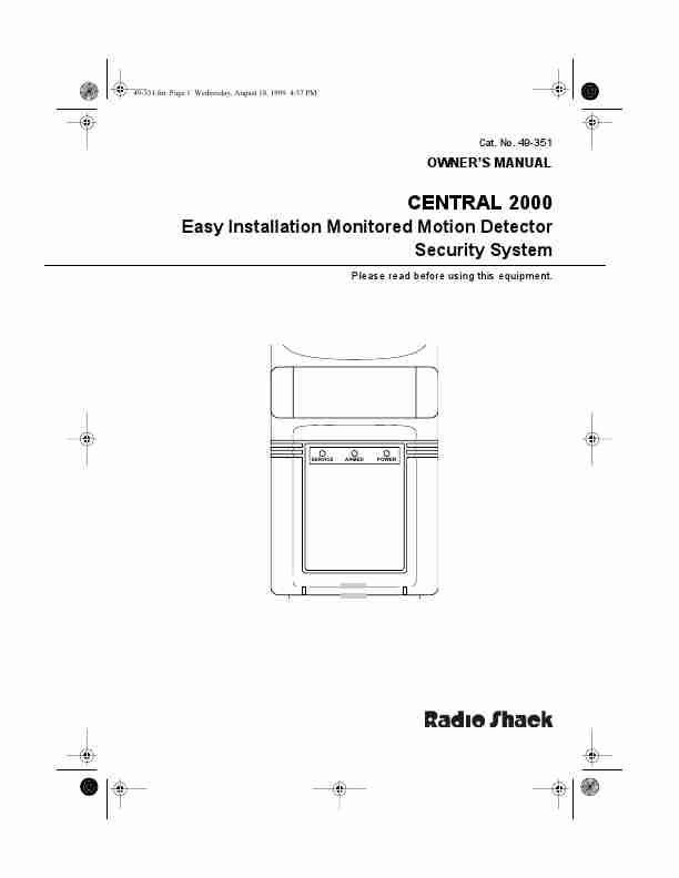 Radio Shack Home Security System 49-351-page_pdf